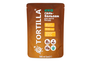 Гель-бальзам для миття посуду TORTILLA запаска 500мл