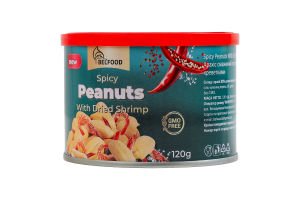 Арахис жареный острый с сушеными креветками BelFood ж/б 120г
