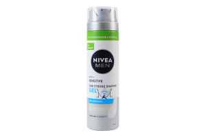 Гель для гоління для чутливої шкіри Одним рухом Nivea Men 200мл