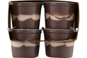 JELL-O Pudding Snacks Chocolate Vanilla Swirls Value Pack - 8 PK