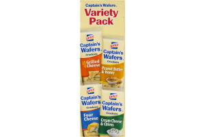 Lance Captain's Wafers Variety Pack Cracker Sandwiches - 8 PK