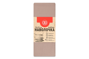Наволочка шоколадна 70х70см №1475442 SoftPoly ТМ "1" 1шт