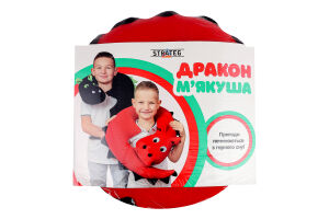 Подушка Strateg Дракон М'якуша червон-чорний 60611