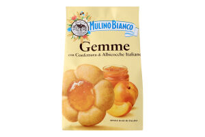 Печиво Mulino Bianco Gemme з абрикосовим джемом