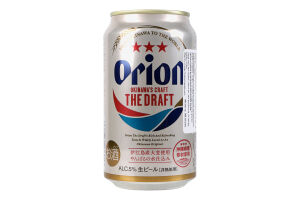 Пиво Orion The Draft світле фільтроване з/б