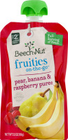 Beech-Nut Fruities On-The-Go Stage 2 Pear, Banana & Raspberry Puree