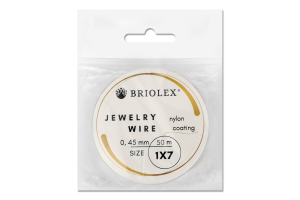 Тросик ювелірний Briolex 0,45мм x7 A32-срібний 46м