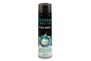 Піна для гоління охолоджуюча для чутливої шкіри For men Cristal 200мл