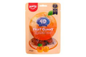 Цукерки Amos Апельсин 4D желейні