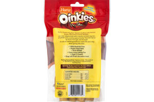 Hartz Oinkies Pig Skin Twists Peanut Butter Flavored - 8 PK
