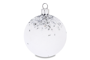 Куля новорічна Снігова королева пластик 6см КМ