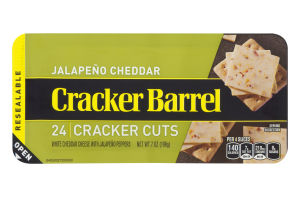 Cracker Barrel Cracker Cuts Jalapeno Cheddar - 24 CT