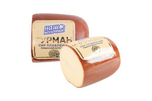 Сыр плавленый 30% колбасный копченый Гурман Наш молочник кг