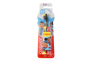 Щетка зубная для детей 6-9лет мягкая Big kids' smiles Colgate 2шт