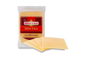 Сир 50% твердий скибочки Шостка Шостка м/у 150г