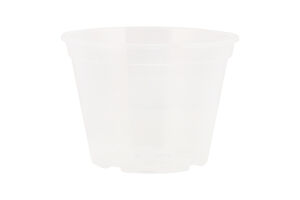 Горщик д/квітів дренажний прозорий 16*12см Алеана