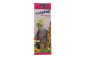 Корм-ласощі для середніх папуг Мультифрукт Колосок Природа к/у 140г