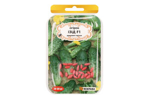 Насіння Огірок Ізід F1 дражоване 3г Яскрава