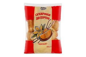 Сухарики хлібобулочні здобні Десертні Добра грінка м/у 150г