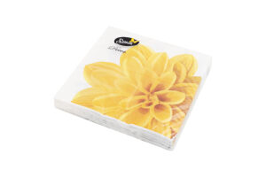 Серветки паперові Цвітіння №1 33*33см 3шари 18шт Сілкен