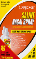 CareOne Saline Nasal Spray - 2 CT