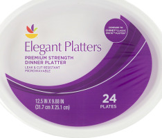 Ahold Elegant Platters Premium Strength Dinner Platter - 24 CT