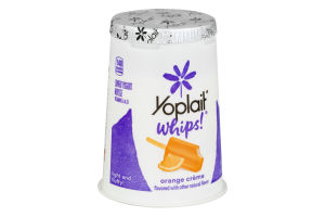 Yoplait Whips! Lowfat Mousse Yogurt Orange Creme