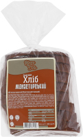 Хліб нарізний житньо-пшеничний із суміші борошна житнього та пшеничного вищого ґатунку Монастирський Nove Dilo м/у 400г