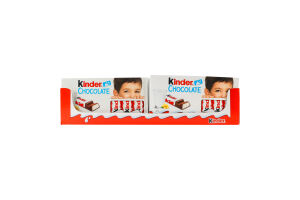 Шоколад молочний з молочною начинкою Chocolate Kinder к/у 8х12.5г