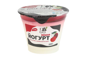 Йогурт 3.2% термостатний Вишня Lago ст 250г