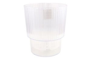 Горщик д/орхідей Стелла прозорий з дренажем 16*18,5см Алеана