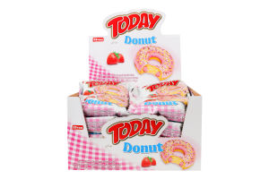 Кекс в глазури с начинкой со вкусом клубники Donut Today м/у 50г