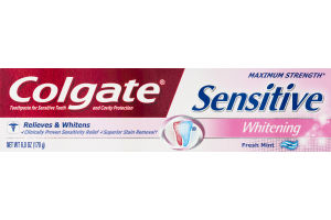 Colgate Sensitive Whitening Toothpaste Fresh Mint