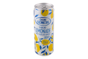 Напій безалкогольний соковий середньогазований пастеризований Lemonade Don Simon з/б 330мл