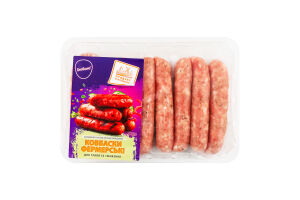 Колбаски для гриля и жарки Фермерские Глобино охл лоток 500г