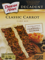 Duncan Hines Decadent Cake Mix Classic Carrot