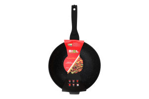 Сковорода-вок антипригарне покриття індукційне дно 28см Biol