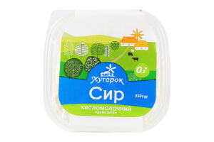 Сир кисломолочний 0.2% Домашній Хуторок п/у 350г