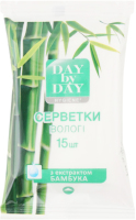 Серветки вологі з екстрактом бамбука Hygiene Day by Day 15шт