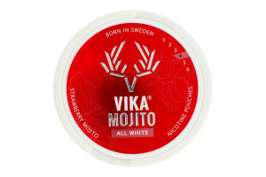 Порції нікотиновмісні з підсолоджувачами Vika Strawberry mojito 20шт