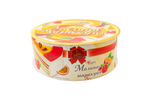 Торт Малина-маракуйя 800г коробка Valencia
