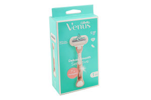 Бритва зі змінною касетою Rosegold Sensitive Deluxe Smooth Venus Gillette 1шт