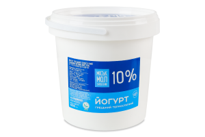 Йогурт 10% термостатный Греческий Міськмолзавод №1 ведро 1кг