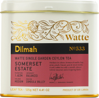Чай чорний цейлонський байховий листовий №533 Somerset estate Watte Dilmah букет з/б 125г
