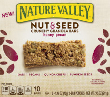 Nature Valley Nut & Seed Crunchy Granola Bars Honey Pecan - 10 CT