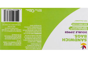 Ahold Sandwich Bags Double Zipper - 100 CT