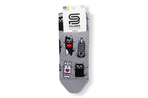 Шкарпетки жін Premier socks КотикиКохан м2 р.23-25