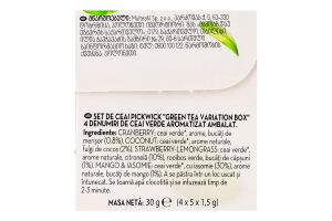 Смесь чая зеленого травяного и кусочков фруктов Variation Box Pickwick к/у 20х1.5г