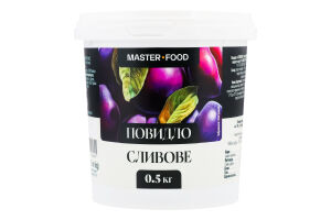 Повидло сливове пастеризоване 500г відро Master-Food