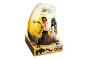 Яйце пластикове для дівчинки та хлопчика з цукерками та сюрпризом Лісова пісня Мавка Wooow м/у 60г